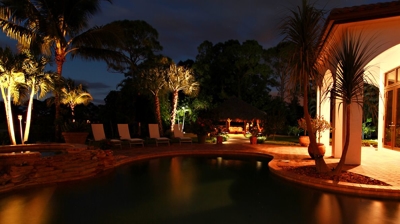 Patio & Pool Area Lighting Photo